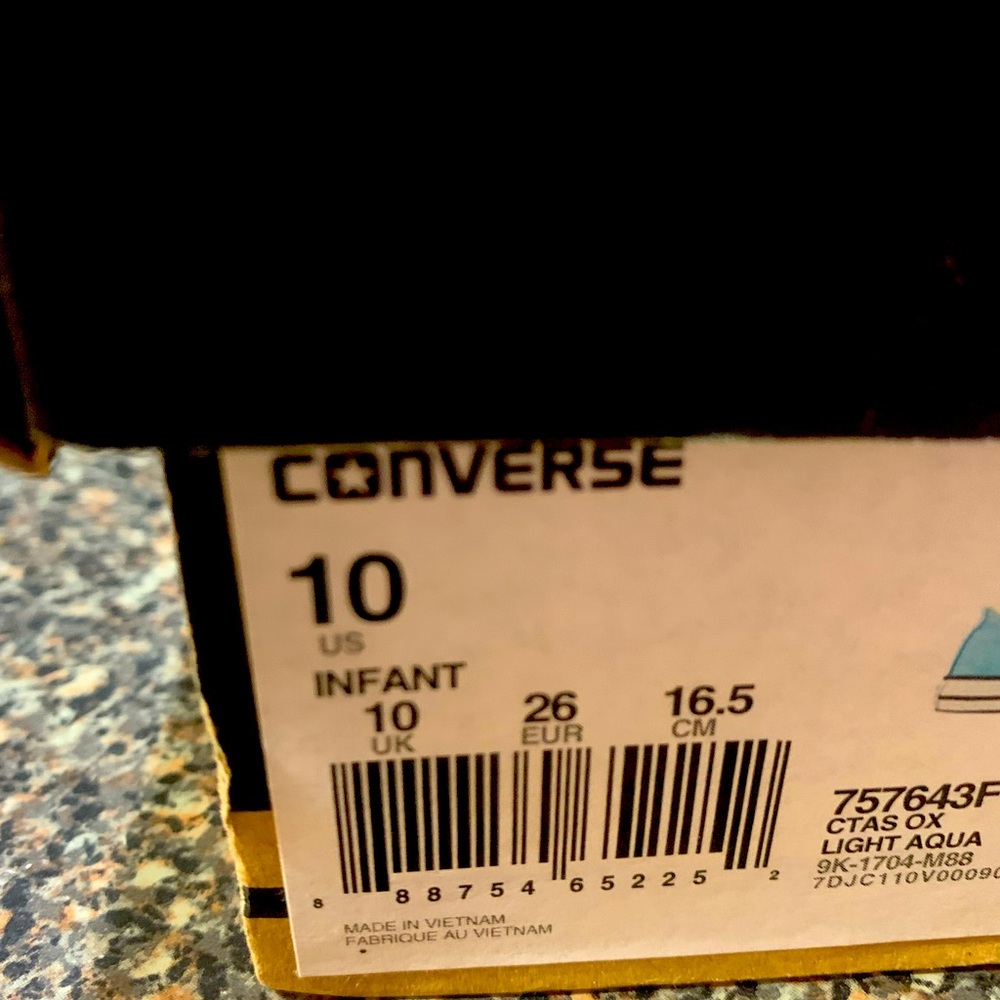 Light Aqua Converse